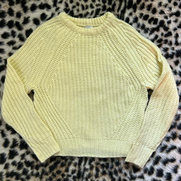 A New Day Butter Yellow Knit Pullover Sweater M - Picture 1 of 6